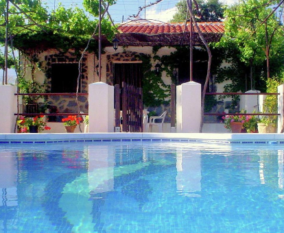 Foto tomada desde el area de la piscina de Charming Cottage in Loja
