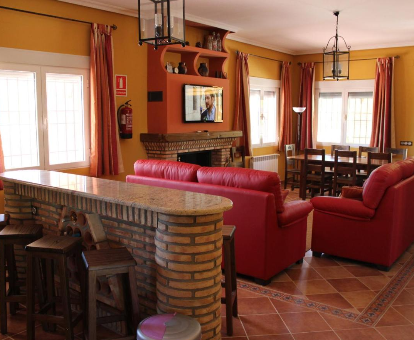 Foto de la amplia sala de estar en Villa casa rural La Florentina